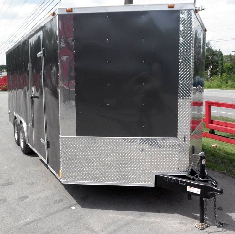 Enclosed Trailer 8.5'x18' Grey - Custom Enclosed Car Bike Cargo Hauler Storage