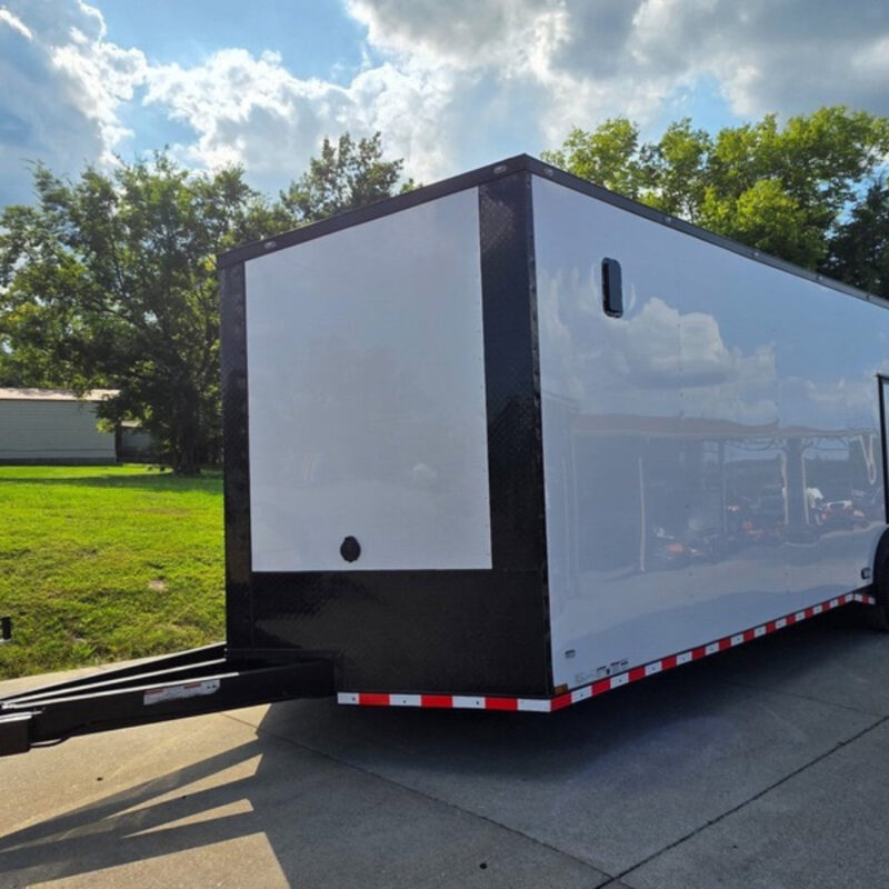 8.5x28 Enclosed Trailer For Race, Show Car Fully Loaded (2) 7,000LB Axle 14K GVWR