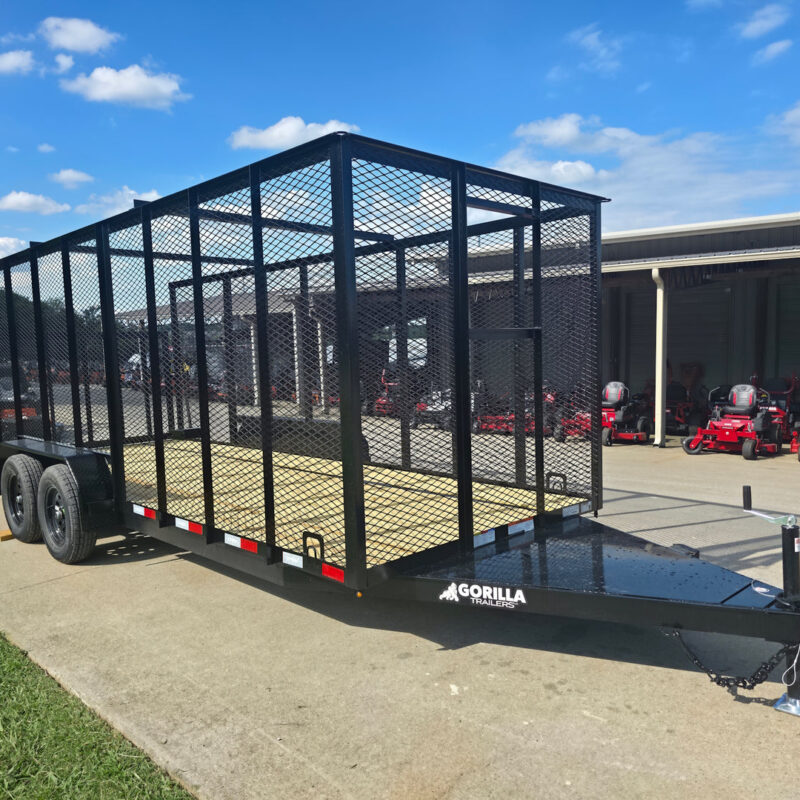 6.4' x 18' Debris Leaf Junk Trash Removal Loader Utility Trailer (2) 3500 Axles