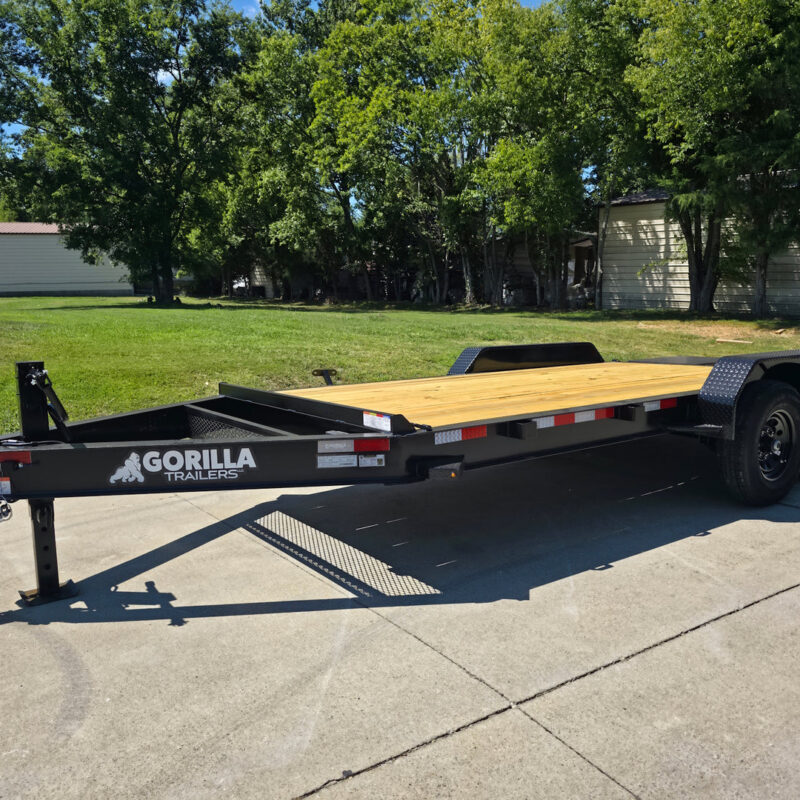 7x16 Equipment Trailer Dovetail Mini King Kong Ramps (2) 7,000LB Axles