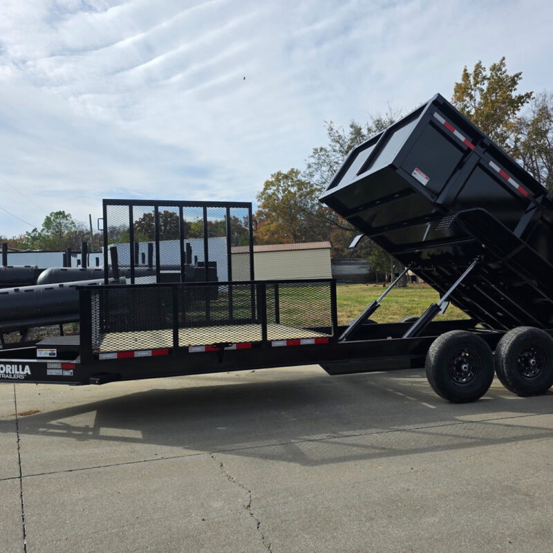 7x20 Hybrid Dump Utility Trailer with 3ft Sides Equipment (2) 7K Axles