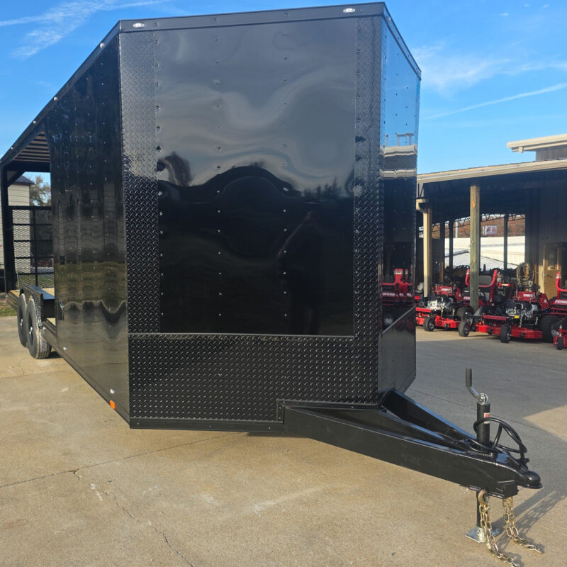 8.5x24 Hybrid Trailer Black with Black Out Package (2) 7000k Axles