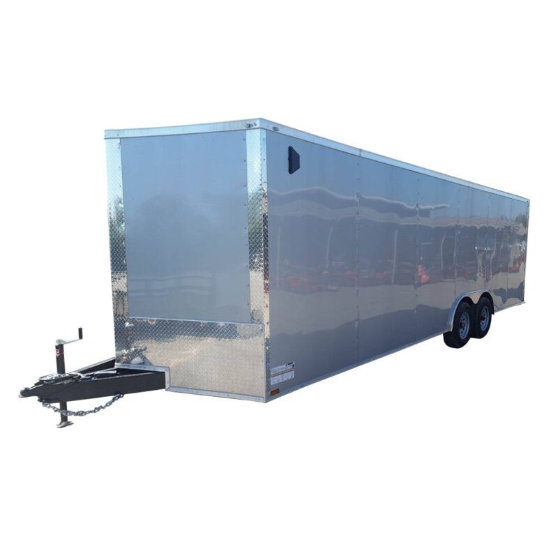 8.5x24 V-Nose Enclosed Trailer with E-Track (2) 5,200lb Axles