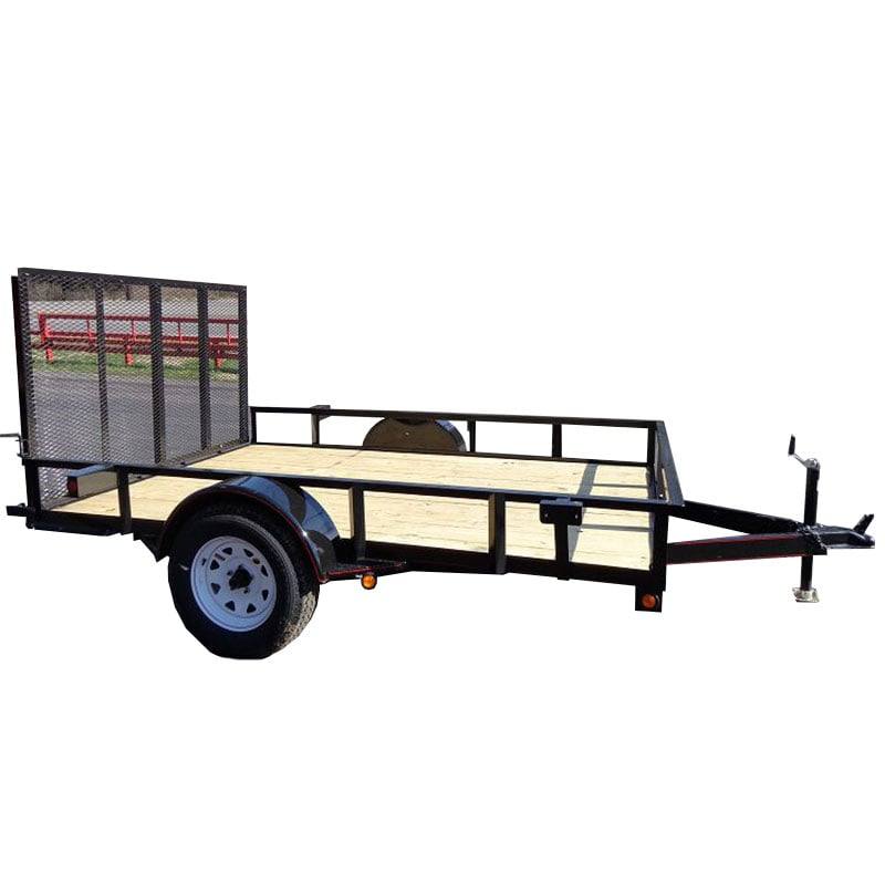 Utility Trailer 6.4'x10' Spring Assist Gate Tire Rack