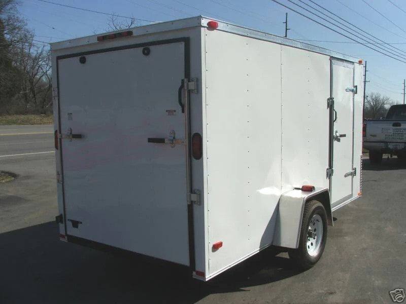 Enclosed 6' x 12' Trailer with Drop Gate Storage