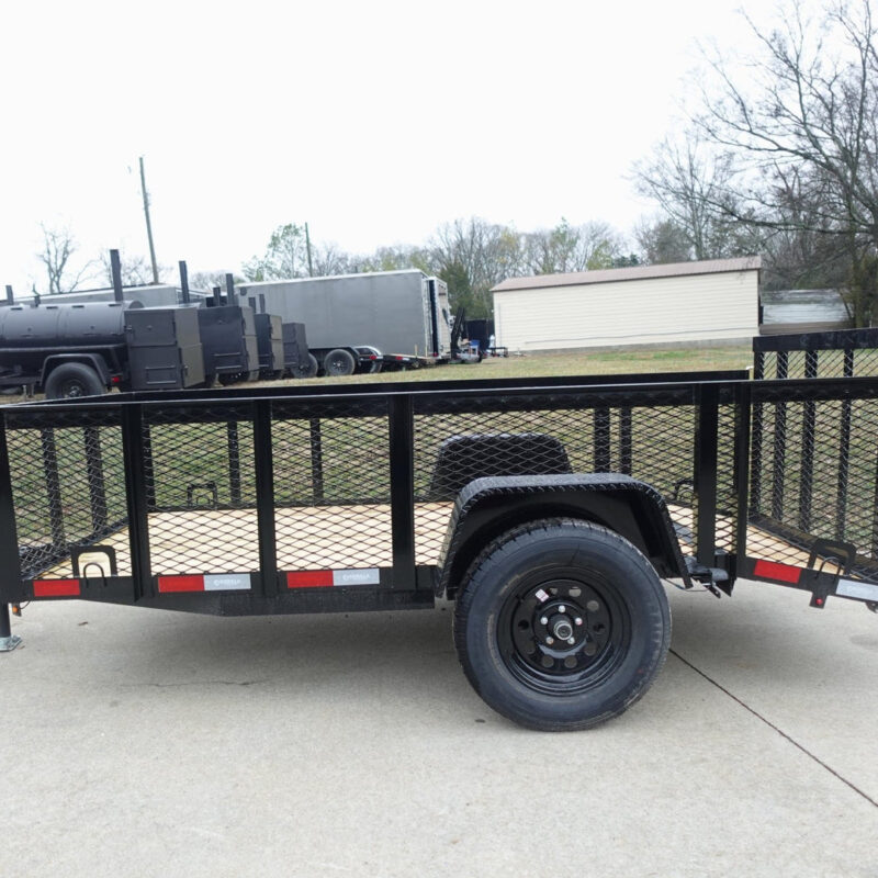 5x10 Dovetail Utility Trailer 2ft Mesh sides 3500lb Axle