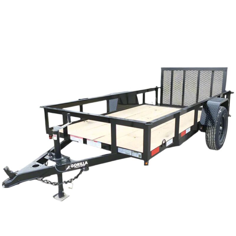 5x10 Utility Trailer Powder Coated Dovetail with gate 3500lb Axle