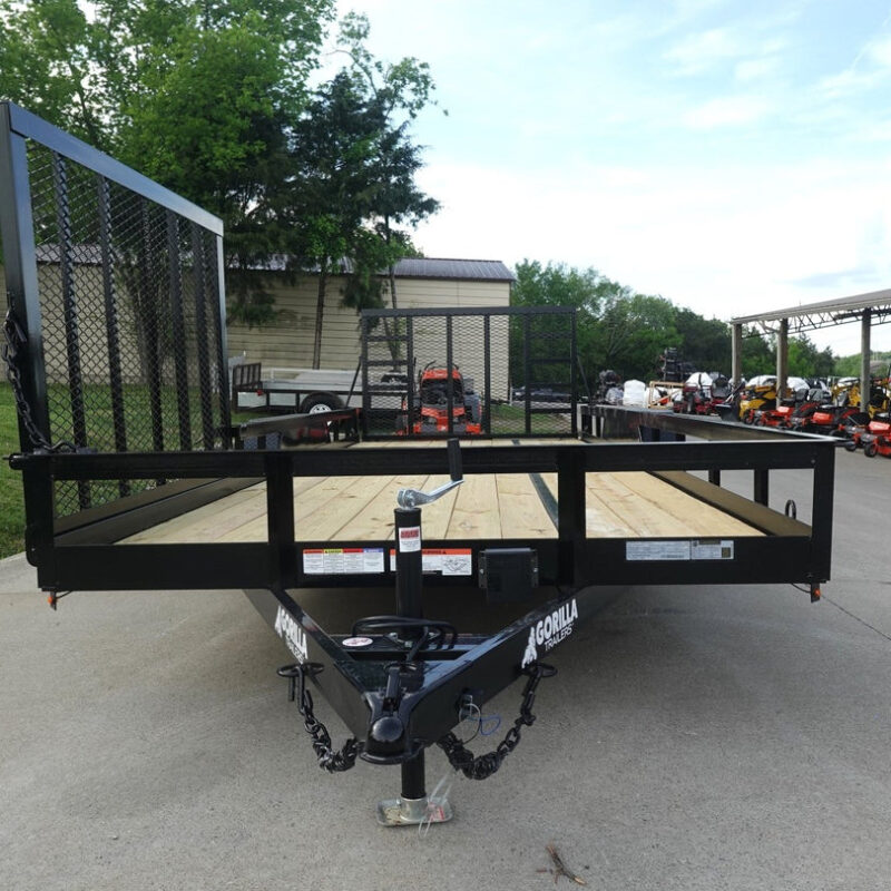 7x20 Straight Deck Utility Trailer with Side Gate (2) 5,200lb Axles