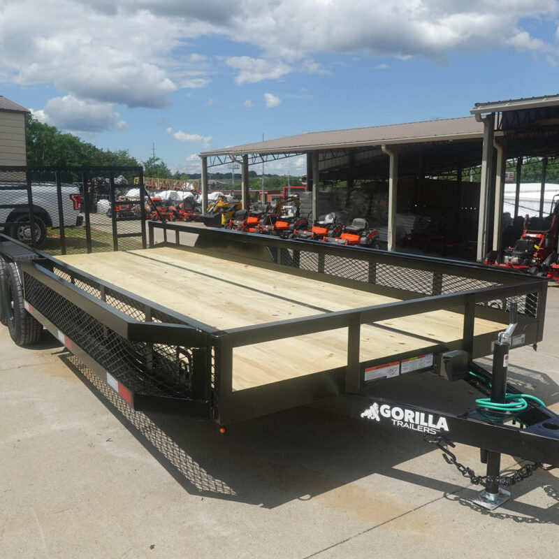 7x20 Heavy Duty Dovetail Utility Trailer Side Baskets (2) 5,200lb Axles Brakes