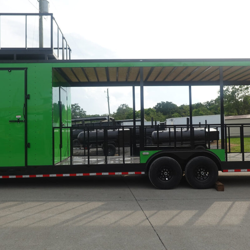 Enclosed Trailer 8.5' X 30' Lime Green Hybrid Drone and Equipment Hauler