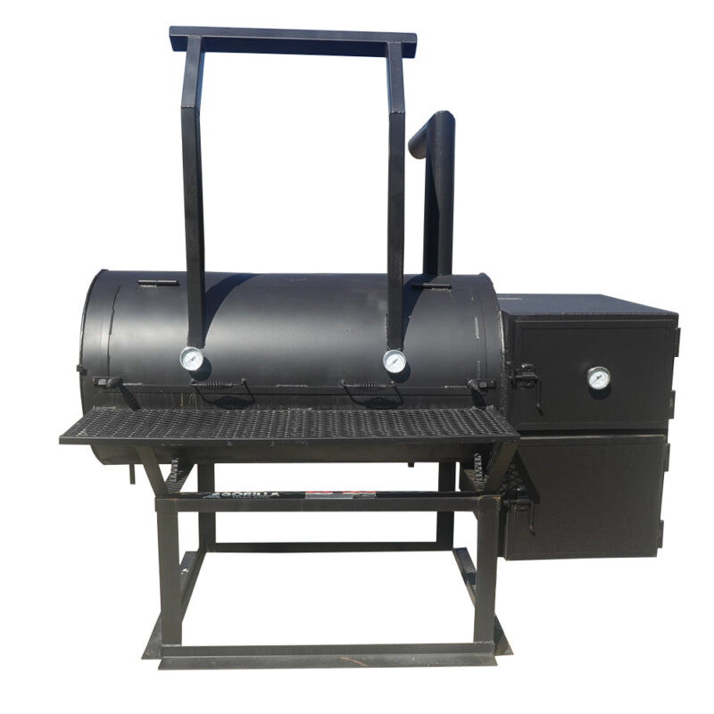 250 Gal Patio Grill Smoker Single Door with Counter Weight