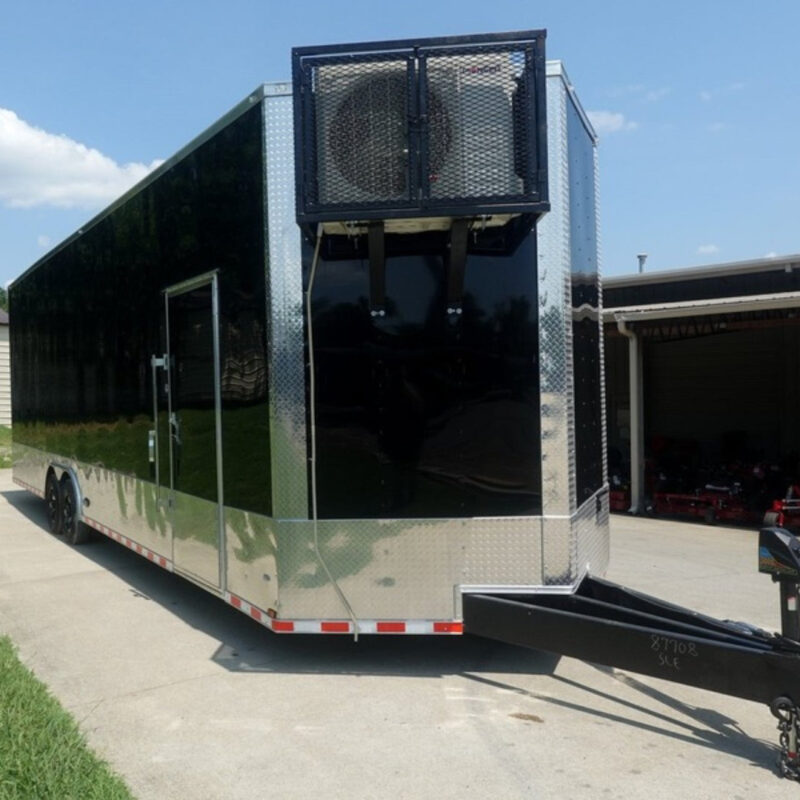 8.5x30 Charcoal V-Nose Hybrid 9.5 Interior (2) 7000LB Axles