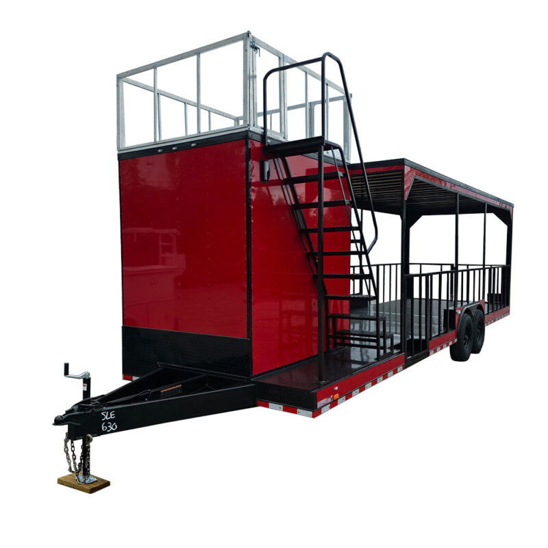 8.5' X 30' Red Drone and Equipment Trailer Agricultural and Spray Trailer