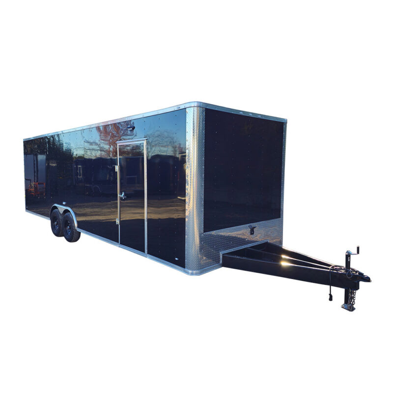 Custom Enclosed Trailer 8.5' X 28' Black Event Storage