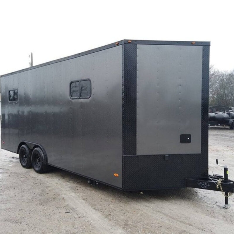 8.5' x 20' Charcoal Gray Custom Office Enclosed Trailer