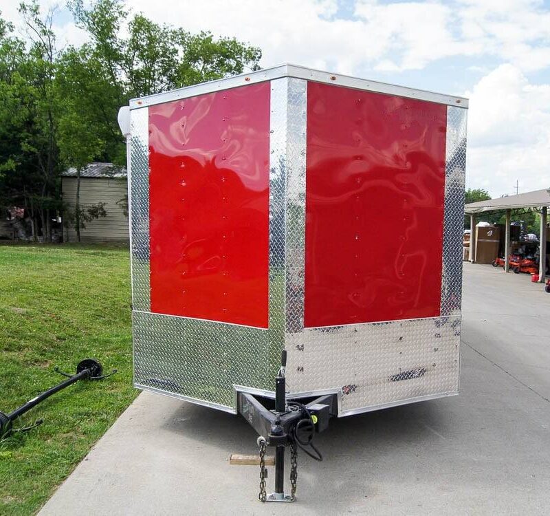 Custom Red 8.5x24 Enclosed Trailer (2) 5200lb Axles ATP Floor Storage