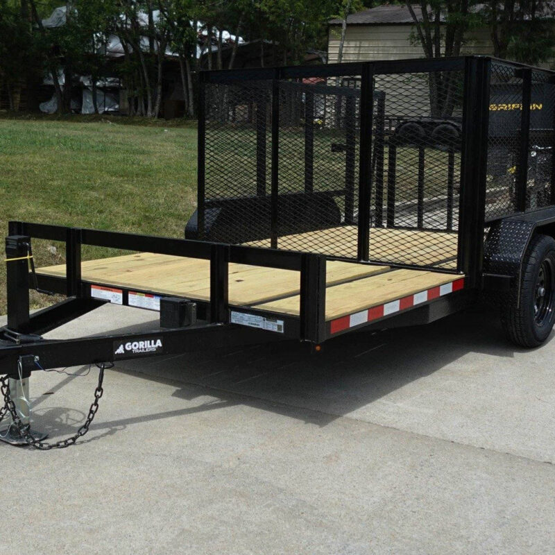 6.4x14 Dovetail Utility Open Deck Trailer (2) 3500 Axles Porta Potty and Portable Restroom