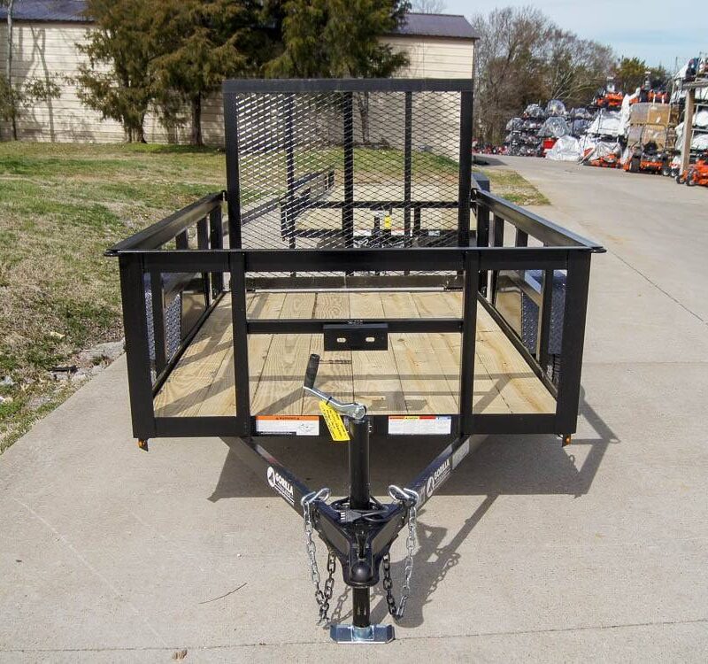 5x8 Straight Deck Utility Trailer with 2ft Side Rails 3500lb Axle