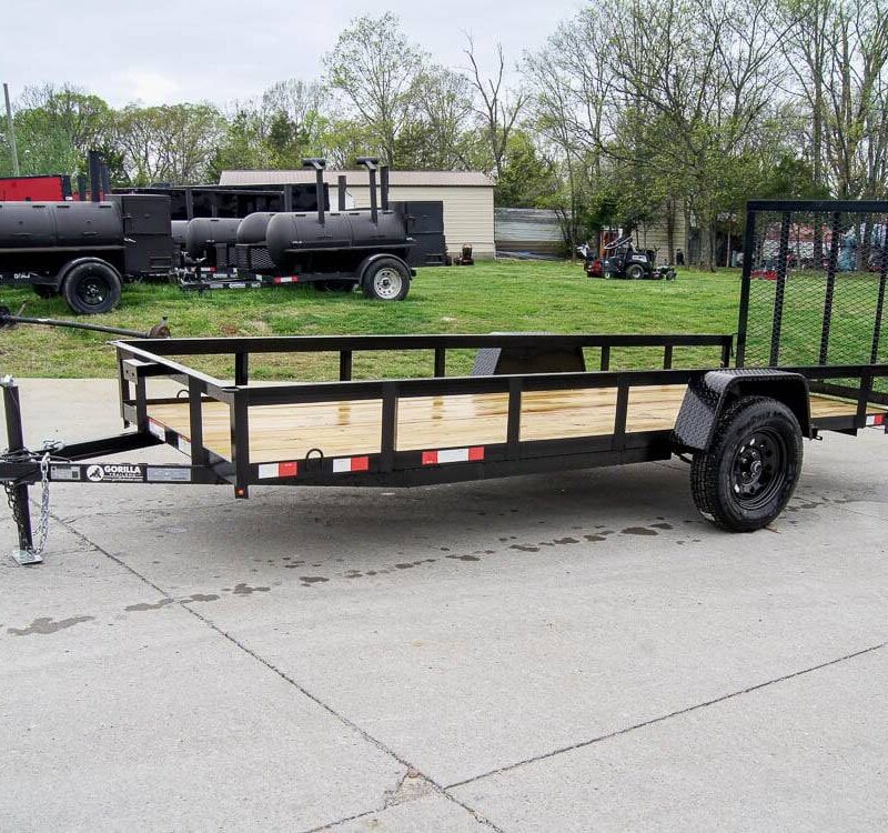 5x14 Straight Deck Utility Trailer Tall Gate 3,500lb Axle
