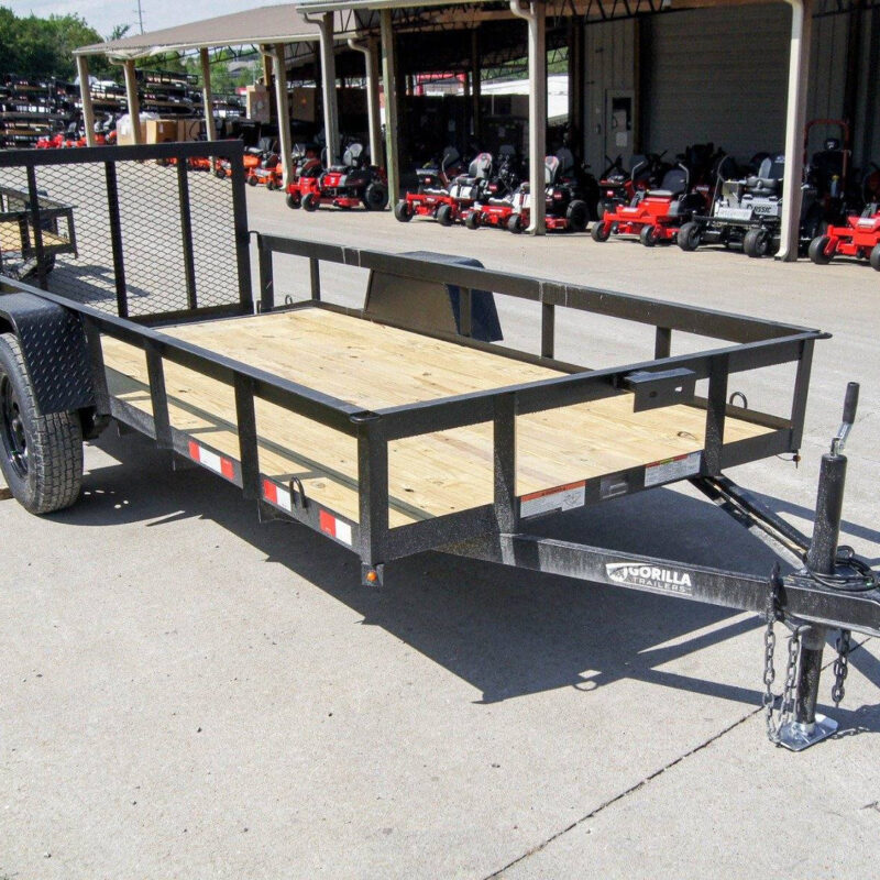 5x12 Powder Coated Dovetail Utility Trailer 3500lb Axle