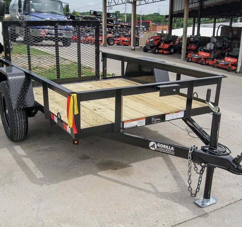 5x8 Powder Coated Dovetail Utility Trailer Single 3,500lb Axle