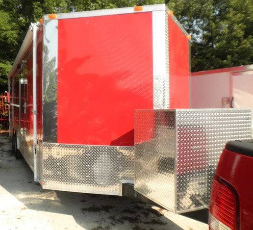 Enclosed Trailer 8.5'x26' Red - Lawn Equipment Car Motorcycle Hauler Storage