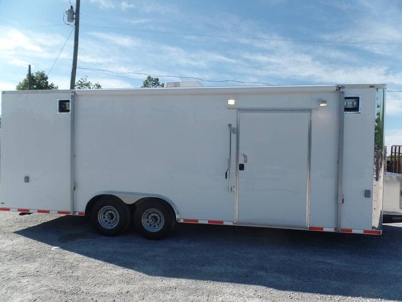 Custom Enclosed Trailer 8.5 X 24 White Storage