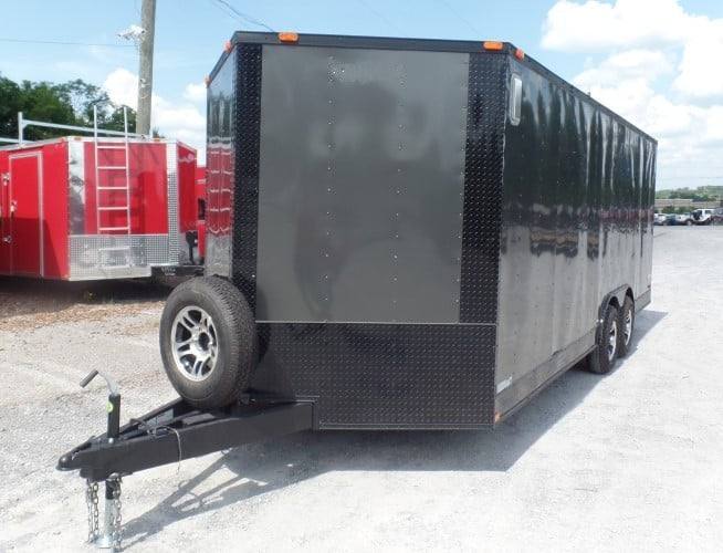 Enclosed Trailer 8.5' X 20' Charcoal Grey Storage