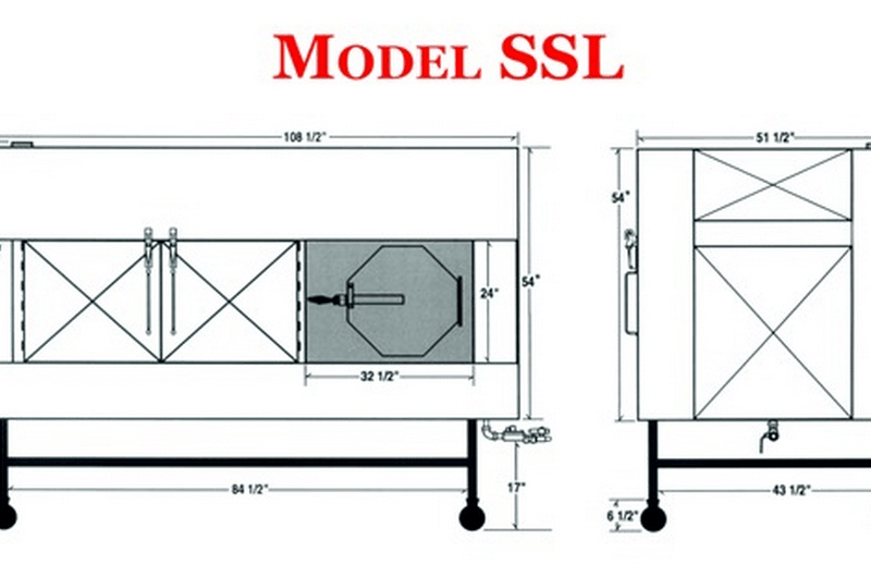 Ole Hickory Pits Model SSL BBQ Smoker Commercial Rotating Front Loading
