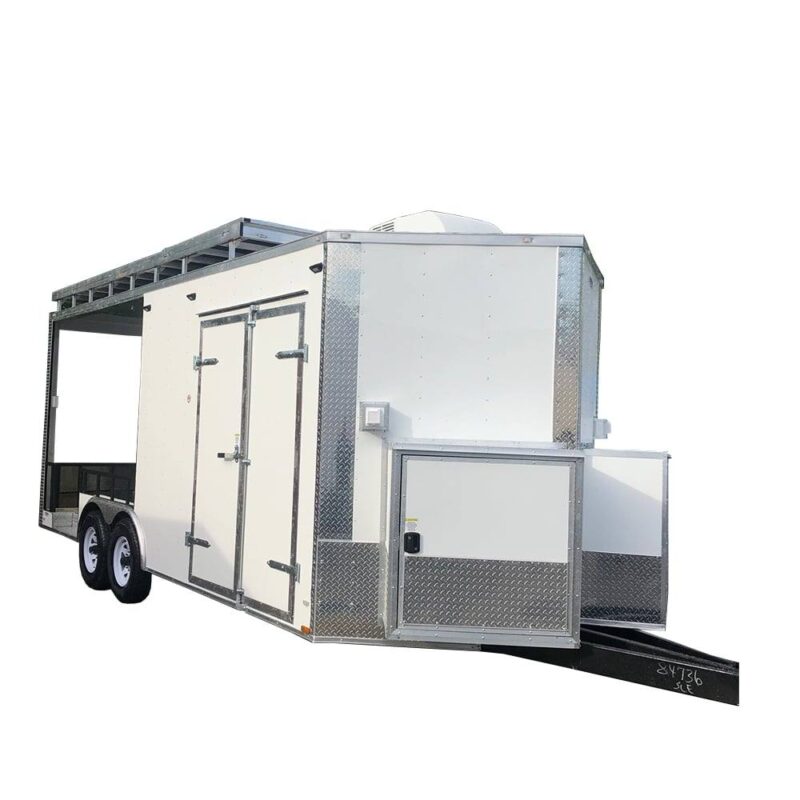 Custom 8.5' X 20' White Drone Trailer