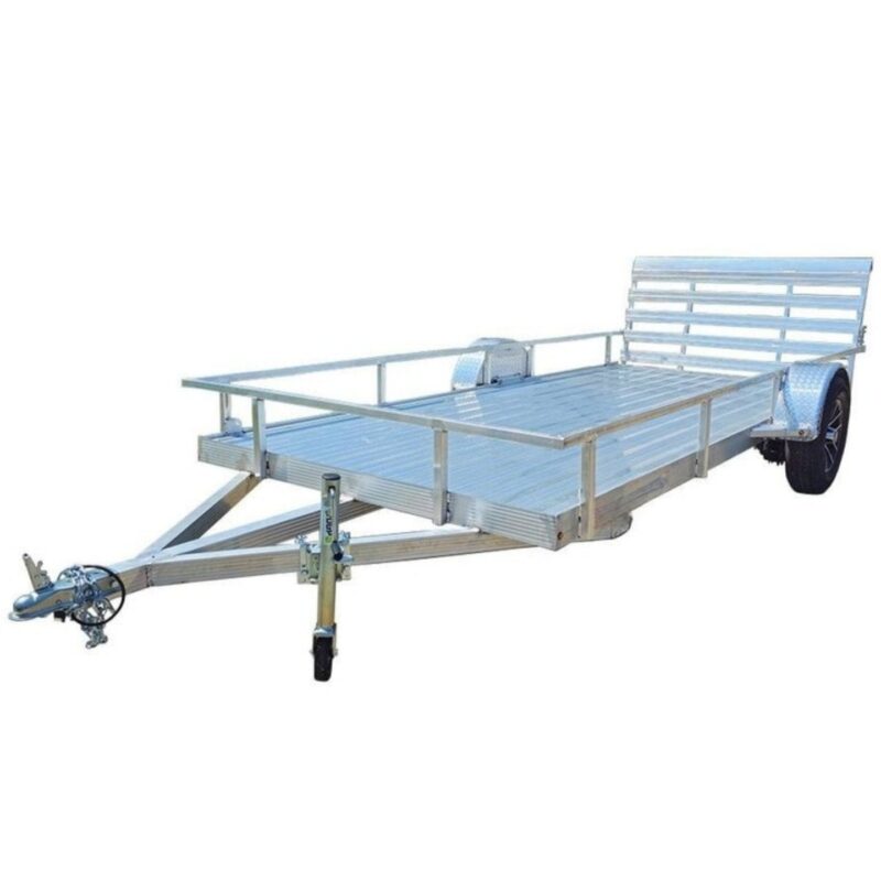 6.4x14 Straight Deck Aluminum Utility Trailer with 3500lb Axle
